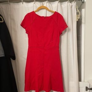 J Crew Red short sleeve dress - perf for weddings